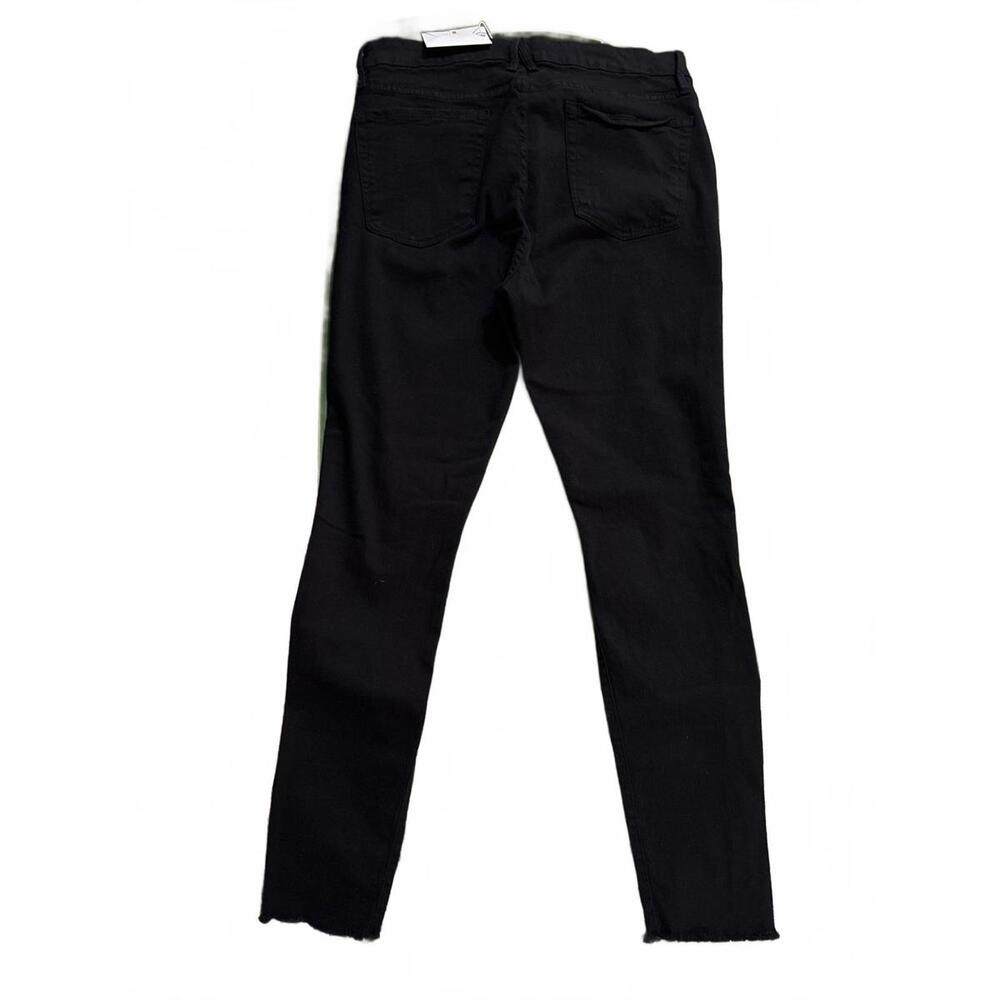 NWT Good American Good Legs Black Ripped Jeans Size 14/32 - Picture 5 of 6
